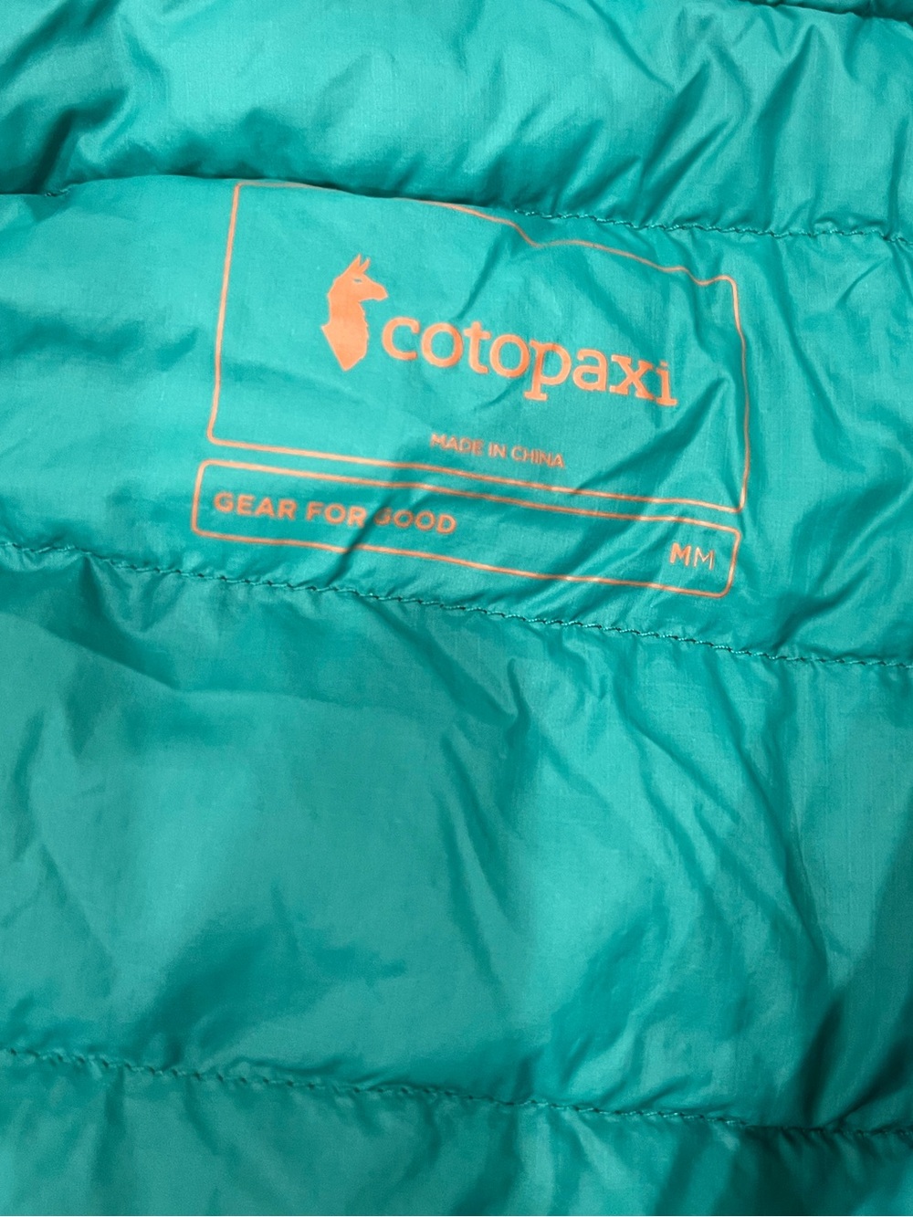 Cotopaxi Gray Down Puffer Hooded Packable Jacket Men’s Medium - Picture 3 of 3